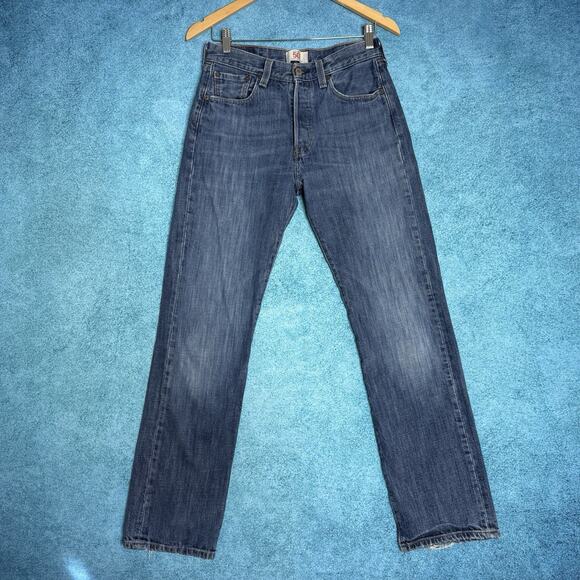 Levi’s 501 Women’s Jeans 29x30 Button Fly High Rise Straight Leg Vintage Blue - Picture 1 of 16